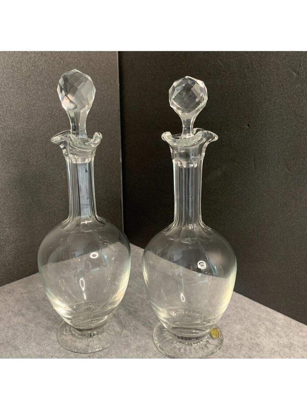BOHEMIA Crystal Decanters with Stoppers